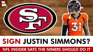 San Francisco 49ers SIGNING All-Pro Safety Justin Simmons? NFL Insider WANTS TO SEE IT 49ers Rumors