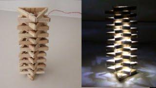 How To Make a Simple Peg Lamp