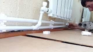 Как сделать двухтрубное отопление своими руками.How to make two-pipe heating with your own hands.
