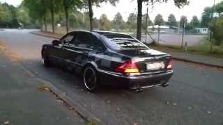 Mercedes S600 L V12 - real EISENMAN exhaust sound on the Run