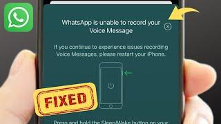 whatsapp is unable to record your voice message iphone  whatsapp is unable to record your voice 