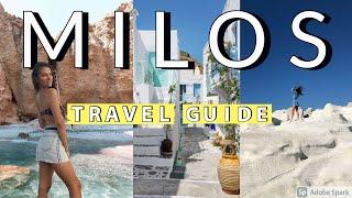 WHAT TO DO IN MILOS GREECE - TRAVEL GUIDE TO #MILOS 