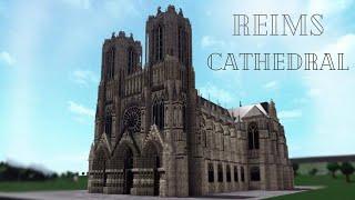 Reims Cathedral in Bloxburg WITH INTERIOR  Tour and Speedbuild by fruitmcnare Daniel Perkins