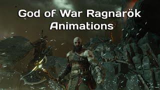 God of War Ragnarök Animations Walk Run Attacks Runic attacks Skills Executions & more