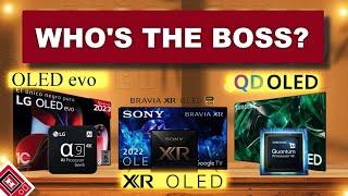 OLED evo vs QD OLED vs XR OLED  Best OLED TV type