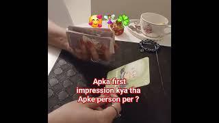 Apka first impression kya tha Apke person per #hinditarot #firstimpressions #tarot #lovereading #fyp