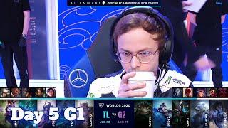 TL vs G2  Day 5 Group A S10 LoL Worlds 2020  Team Liquid vs G2 eSports - Groups full game