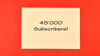 45000 Subscribers Thank you