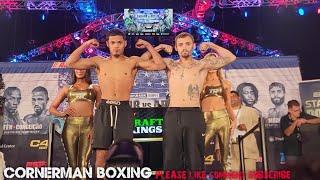 KEITH COLON VS HUNTER TURBYFILL WEIGH IN & FACE OFF AHEAD OF FEATHERWEIGHT BOUT