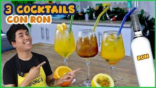 3 BEBIDAS CON RON - COCKTAILS