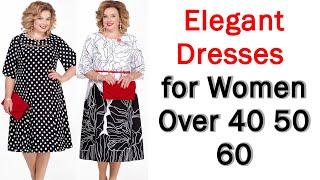 Gorgeous Dresses For Women Over 50 and 60