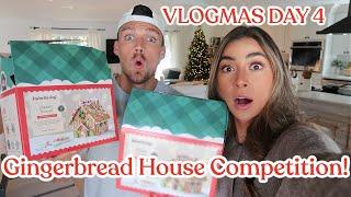 VLOGMAS DAY 4 Gingerbread House Competition & Cook with Us