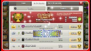 MADE iN TURKEY DÜNYA 1. KLANDAN CANLI SALDIRILAR  Clash Of Clans 