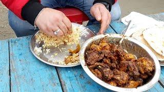 Nud Ka Desi Murga Kali Di Hatti Ka  Desi Chicken Curry  Chicken Curry With Rice  Jammu food tour