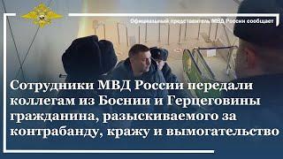 Ирина Волк МВД России передало коллегам из Боснии и Герцеговины мужчину находящегося в розыске