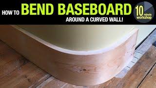 How To Bend Baseboard Around a Curved Wall video #288