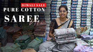 New pure cotton saree   Diwali sale Limited sale  #saree #elampillai