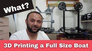 3D printing a Full Size Electric boat Lotmaxx Shark Plus 3D Printer Part 1