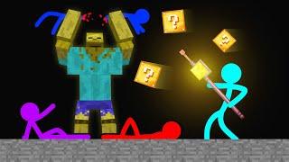 Stickman VS Minecraft Lucky Block Attack - AVM Shorts Animation