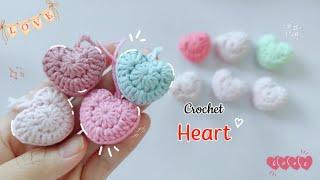 Crochet heart  easy heart #crochet #heart #amigurumi #diy  #love