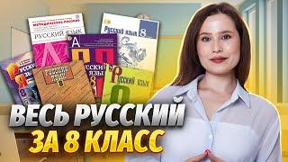 ВЕСЬ русский за 8 класс за 20 минут  Посмотри это видео перед 9 классом  Русский язык ОГЭ 2024