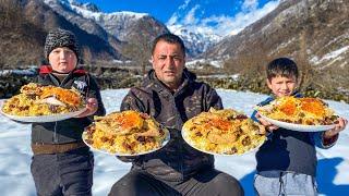 RECIPE FOR TRADITIONAL AZERBAIJANI PILAF REAL VILLAGE CUISINE NO TALK