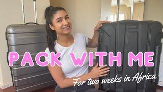 PACK WITH ME FOR A TWO WEEK TRIP TO AFRICA  Zanzibar packing vlog