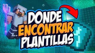 ¡DONDE encontrar TODAS las PLANTILLAS De ARMADURA en MINECRAFT