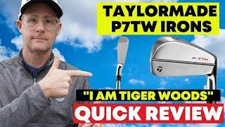 TaylorMade P7TW Tiger Woods Irons - I am Tiger Woods - One Cool Golf Club.