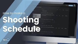 How to Make a Shooting Schedule Film - How to Plan Your Film