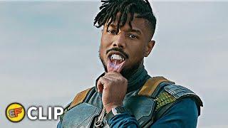 Killmonger Kills Ulysses Klaue Scene  Black Panther 2018 Movie Clip HD 4K