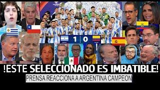 Los ELOGIOS de la PRENSA MUNDIAL a ARGENTINA campeona de AMERICA 2024