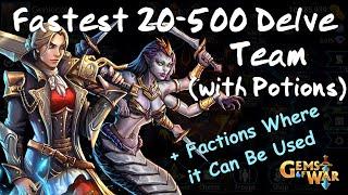 Gems of War - Fastest 20 to 500 Faction Assault Team Ever and Where Team Can Be Used