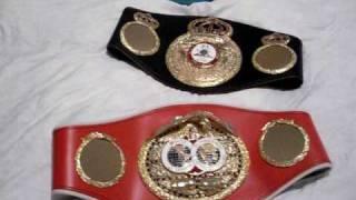 WBCWBAIBF WORLD TITLE BOXING BELTS