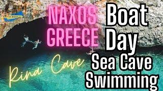 Epic Cliff Jumping and Sea Cave Adventure in Naxos Greece Best Greek Island Boat Day