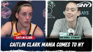 Caitlin Clark on playing in New York vs Liberty Breanna Stewart on Clarks  immediate impact  SNY