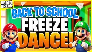 Back To School Freeze Dance  Brain Breaks For Kids  Just Dance  Danny Go Noodle