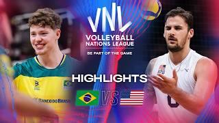  BRA vs.  USA - Highlights  Week 3  Mens VNL 2024