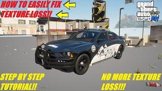 How To Easily Fix Texture Loss  GTA 5 LSPDFR  Step By Step Tutorial  #LSPDFR