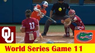 #4 Florida vs #2 Oklahoma Softball Highlights 2024 NCAA World Series Game 11