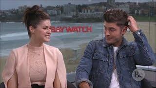 Zac Efron Cant Stop Blushing Around Alexandra Daddario Flirty Interview