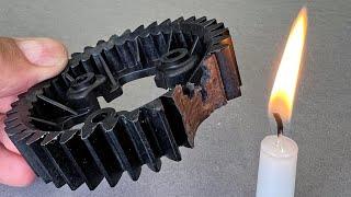It Worked Stunningly Well - Gear Teeth Repair With A Candle