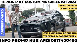 TERIOS CUSTOM  Promo Daihatsu Terios R AT Custom MC Greenish Gun Metal 2023