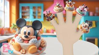 Mickey Mouse Cake Finger Family - Nursery Rhymes & Kids Songs