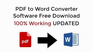 PDF to Word Converter Software Free Download 100% Working