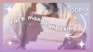 rare manga haul + unboxing   OOP series