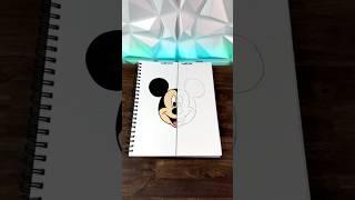 Drawing Mickey Mouse With Posca Markers #shorts #art