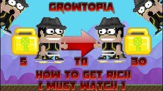 Growtopia How to get rich with 5 wls EASY 2017