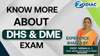 Know More About DHS & DME Exam - Experience Shared by Prof. Nirmala Madam...II Zodiac Academy