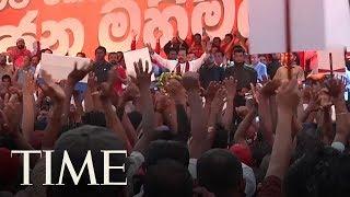 Sri Lankans March In Support Of Strongman Mahinda Rajapaksas Return To Power  TIME